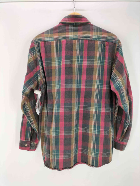 ファイブブラザー FIVE BROTHER 90S TALLMAN マドラスチェック 両フラップ ヘビーネル シャツ メンズ import:L
